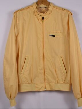 Vintage Members Only Yellow Bomber Jacket 44L